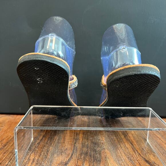 Laidback London Handmade‎ Leather Thong Sandals Beaded Accents Size 37 - Picture 6 of 10